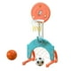 thumbnail image 5 of Juego de aro de baloncesto para niños con fútbol, ​​juguete interior y exterior, actividad de altura ajustable, juguete deportivo para niños, regalo d Bucle azul naranja, 5 of 9