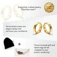thumbnail image 6 of Uloveido His Queen Ring Gold Color Stainless Steel Matching Promise Wedding Engagement Band for Women SN140, 1 Piece Size 6, 6 of 6