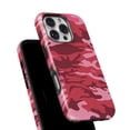 thumbnail image 6 of DesignSkinz Scratch-Resistant Hard Slim Case Compatible with iPhone 15 Plus (Compatible with MagSafe) - Pink and Red Tradtional Camouflage, 6 of 9