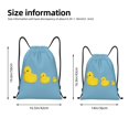 thumbnail image 4 of Drawstring Backpack - Cute Ducky Splash Proof Small Drawstring Gym Bag for Women Men, Cinch Sports String Bag Backpack for Travel Swimming Beach, 4 of 8