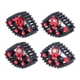 thumbnail image 1 of HILABEE 4 Pcs 1/24 RC Crawler Roue de Piste de Neige Pneus Attachement Remplacement pour SCX24 Rouge, 1 of 9