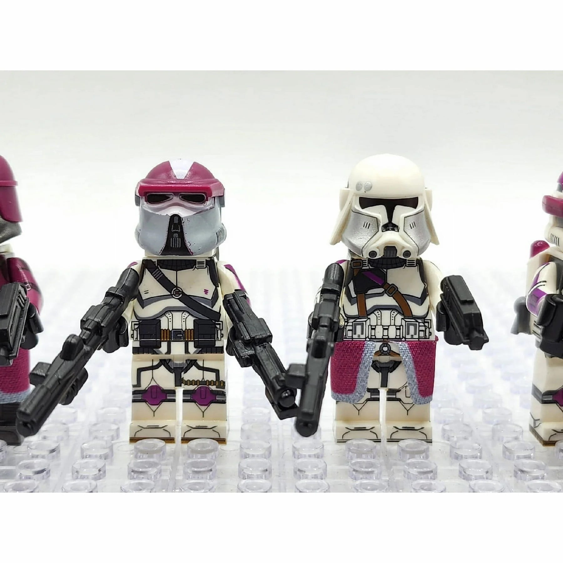 24PCS Galaxy Clone Trooper Minifigure Set – Iconic 1.77in Space Warrior Building Block Figures Toy Collection Gift for Kids and Fans