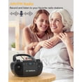 thumbnail image 2 of Combo de reproductor de CD y casetes Boombox MONODEAL con Bluetooth, 2 of 8