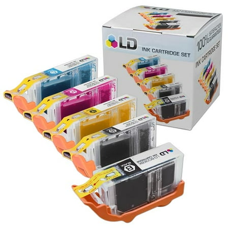 Blk Compatible Drum - Canon i860, Pixma iP4000, iP5000, MP750 and MP780 Compatible Set of 5 Ink Cartridges: 1 Blk BCI3eBK, 1 Blk BCI6b and 1 each C/M/Y