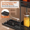 thumbnail image 2 of czcpp-Spice Rack Organizer for Cabinet, 2 Pack Pull Out Spice Rack for Kitchen Inside Cabinets, Vertical Spice Organizer, 2-Tier Spice Cabinet Organizer Slide Out Spice Racks, 4.33''Wx10.43''Dx8.5''H, 2 of 4
