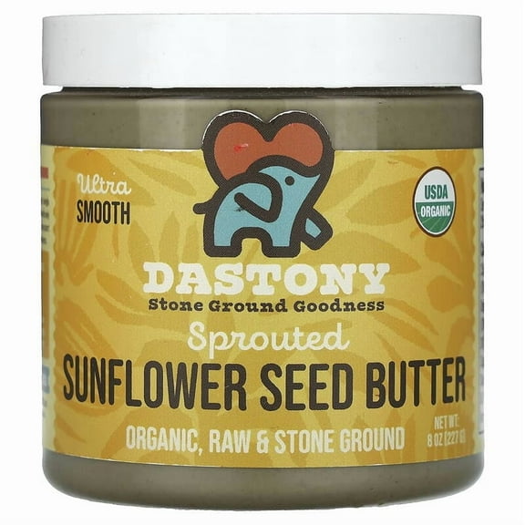 Dastony, Organic Sprouted Sunflower Seed Butter, 8 oz (227 g) Pack of 3