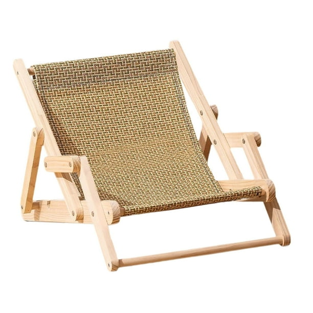 Sillón para gatos, cama ajustable para hamaca para gatos, silla de sisal para gatos almohadillas de color oscuro A