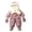 Pink, variant on ATOGUTA Snowsuit Boys Winter Clothes Suit Hooded Jumpsuit Romper Warm Fleece Coat Outwear Overcoat Beige