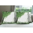 thumbnail image 6 of Ambesonne Nature Throw Pillow Cover 4 Pack, Tree Grass Summer, 20", Fern Green Black, 6 of 7