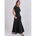 thumbnail image 3 of Vestido largo ANRABESS casual de verano de manga corta para mujer, 3 of 8