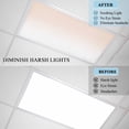 thumbnail image 4 of Pink White Ombre Fluorescent Light Covers, Beige Gradient Color Modern Abstract Art Magnetic Light Covers for Ceiling Lights, Fluorescent Ceiling Shade for Classroom Bedroom Office 4x2Ft x 4PCS, 4 of 8