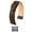 Brown Band / Gold Buckle, variant on Italocalf Italian Leather Watch Strap - White Band / Silver Buckle - M - 10mm