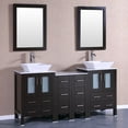 thumbnail image 2 of 72" Bosconi AW230SQCM1S Double Vanity-Color:White,Finish:Brushed Nickel, 2 of 6
