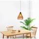 thumbnail image 5 of Fiudx Lámpara Colgante de Ratán Estilo Bohemio, Funciona con Pilas, Diseño Tejido a Mano, Lámpara de Exterior Resistente a La Intemperie, Ip55 Impermeable, Luz Suave y Cálida, Decoración para Jardín, 5 of 6