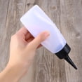 thumbnail image 4 of 2 piezas de plástico para peluquería, herramienta de limpieza de peluquería de gran capacidad, contenedor recargable, botella de champú en aerosol, bote para salón, tienda, hogar (blanco), 4 of 5