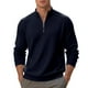 thumbnail image 1 of pstuiky Camisas de manga larga de invierno para hombre, Sudadera con capucha informal de colores sólidos para hombre, jersey de manga larga con bolsillo y cuello alto top de hombre s, 1 of 9