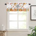 thumbnail image 3 of Hello Autumn Kitchen Valances for Windows 60x18 Inch Kitchen Curtains Valances Rod Pocket Orange Thanksgiving Fall Pumpkins Maple Leaf Bathroom Window Valances for Window Treatment Decor, 3 of 6