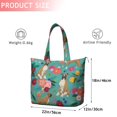 thumbnail image 4 of BoxerDog and Pioneer Flower Travel Tote Bags for Women Carry On,Large Weekender Bags for Women Travel,Multi Functional Duffle Bag for Work,Shopping,Sports, 4 of 5
