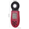 thumbnail image 4 of Mistaha Handheld Digital Photometer Light Intensity Meter HS1010 in Black and Red, Wide Range Lux Measurement, Automatic Data Recording, Professional Tool for Various Applications, 4 of 6
