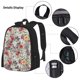 thumbnail image 3 of Easygdp Roses Mixed Zebra Mochila para Niños y Niñas con Set de Caja de Almuerzo y Estuche para Lápices 3 en 1, Mochila Escolar Estampada para Adolescentes, 3 of 7