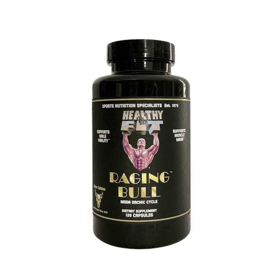 Healthy N Fit -Raging Bull Mega Orchic-120 Capsules (40 Day Supply) -  Raw Premium Orchic