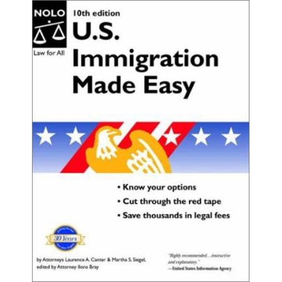 Pre-Owned U. S. Immigration Made Easy (Paperback) 9780873378994