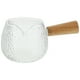 thumbnail image 1 of Jarra de vidrio con mango de madera para crema, vaso para beber, vaso para agua, jarra para leche, 1 of 7