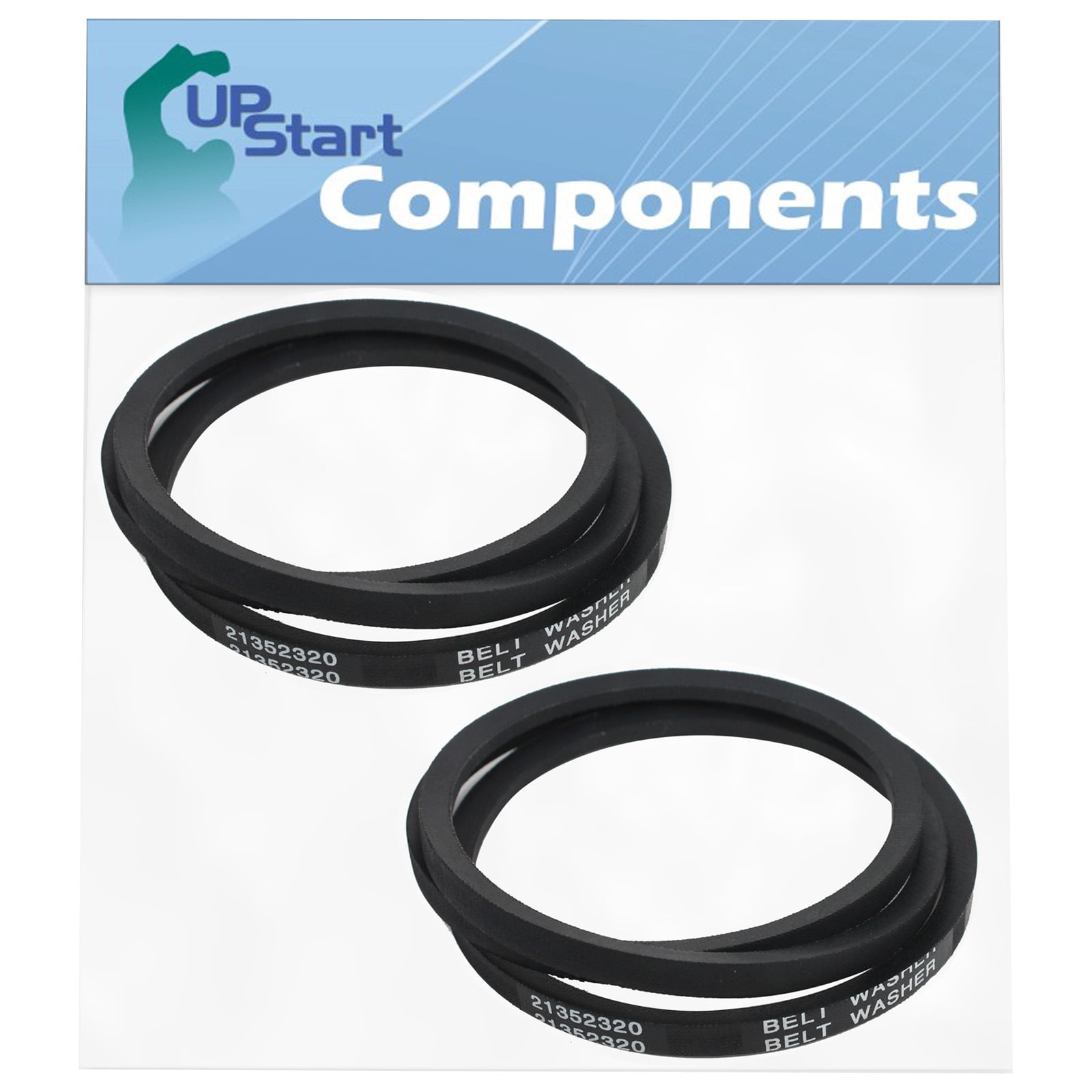 2 Pack WP21352320 Washing Machine Drive Belt Replacement for Maytag
