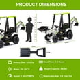 thumbnail image 6 of COCLUB 12V Excavator Construction Vehicles for Boys Girls, Battery Powered Ride On Car with Remote Control, Front Loader Bulldozer, Digger, Ceiling, Electric Ride on Toys for Kids, White, 6 of 6