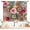 Bohemian Floral-03, variant on Bohemian floral kitchen curtains, vintage small cafe short window curtains for bedroom living room, 28x40 inches, 2 pieces