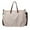 Beige, variant on breaise Canvas Tote Bag for Women, Zipper Tote Bag Cute Shoulder Bag for Womens Purses and Handbags