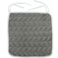 thumbnail image 2 of El Cojín de La Silla Del Asiento de La Fibra de Poliéster Del Cuadrado Al Aire Libre Suave Cómodo Rellena Las Gris Soledad Cojín para silla, 2 of 10