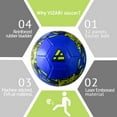 thumbnail image 2 of &nbsp;Vizari Toledo Soccer Ball | Sizes 3, 4, 5 | Durable TPU | Perfect for Training & Matches | Indoor & Outdoor Play - BLUE/NEON YELLOW, 4, 2 of 4