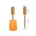 thumbnail image 3 of Cabezal de pulido chapado en oro para uñas, cabezal de pulido de acero de tungsteno dorado cilíndrico simple para quitar uñas, herramienta para pulir uñas, 3 of 5