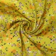 thumbnail image 6 of Sakmal Dresses for Women Elegant Asymmetrical Pleated Floral Yellow Oversized Short Sleeve Maxi Shift Dress, 6 of 6