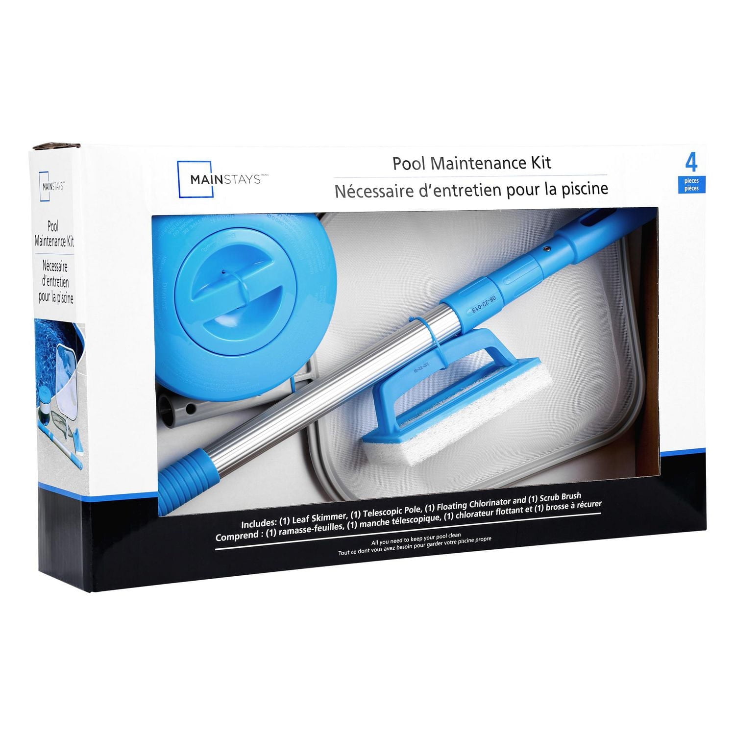 Mainstays Small Pool and Spa Maintenance Kit - 4 Plastic Accessories