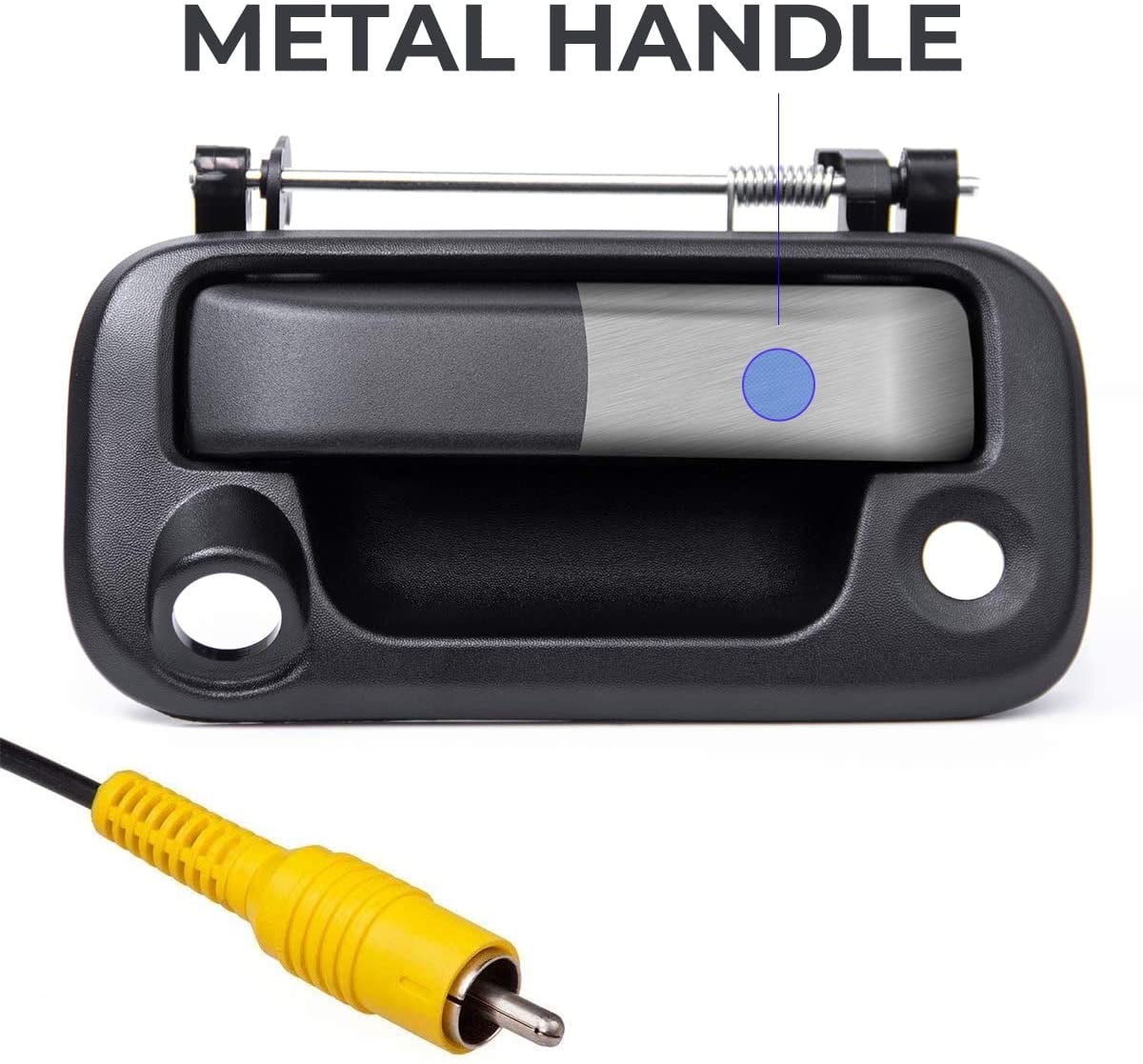 Master Tailgaters Black Metal Tailgate Handle with Backup Camera