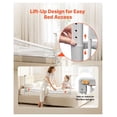 thumbnail image 4 of Toddler Bed Rail - 59" Guard Rail for Beds, Adjustable Height Safety Barrier, Portable Bedside Railing for Cribs & Bunk Beds, Single Side Lift, 4 of 6