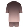 thumbnail image 5 of cfhntfmh 2 Piece Casual Sets for Women Loose Half Sleeve Round Neck Lounge Tees Casual Summer Print Baggy Shorts Outfits, 5 of 6