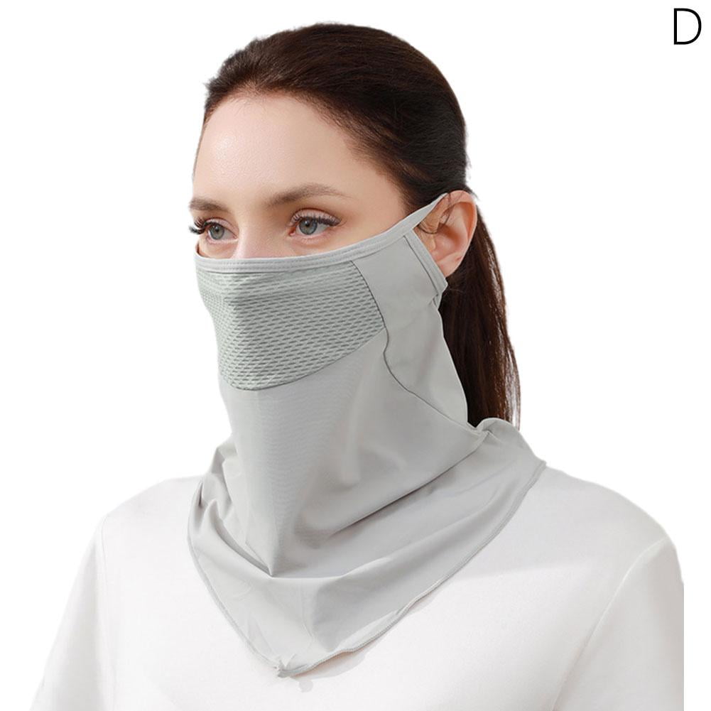 UV Protection Ice Silk Mask Neckline Mask Face Scarf Silk Mask Bib