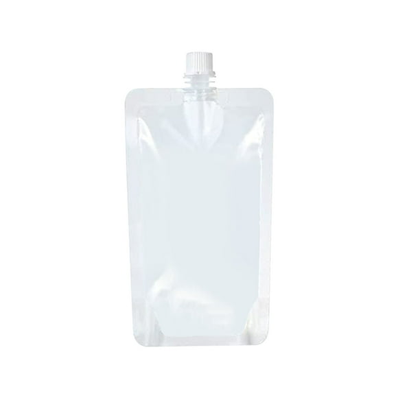 Sacs de Voyage pour Femmes, Flasques en Plastique Réutilisables Pochettes à Boisson Pochette d'Eau Dissimulable Sacs Étanches pour Se Cacher avec Entonnoir pour Voyage Extérieur, Sacs en Plastique Transparents, Sac Étanche