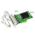 thumbnail image 2 of 2X Cartes Réseau/ethernet/LAN Adaptateur Réseau PCI-E Carte Réseau Realtek RJ45 Ethernet Internet Gigabit 4 Ports, 2 of 7
