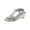 Silver, variant on Womens Denice Embellished Wedge Strappy Sandals