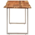 thumbnail image 3 of vidaXL Dining Table 140x70x76 cm Solid Acacia Wood, 3 of 5