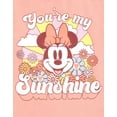 thumbnail image 2 of Disney Minnie Mouse Floral Toddler Girls T-Shirt and French Terry Shorts Outfit Set You're My Sunshine 3T, 2 of 5