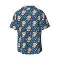 thumbnail image 2 of Haiem Astronaut Corgi Dog Men's Casual Shirts Short Sleeve Button Down Shirts Fashion Textured Summer Beach Shirt-Medium, 2 of 7