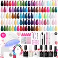 thumbnail image 1 of Set de esmaltes de uñas en gel Beetles UV Light, 68 unidades, 35 colores, 1 of 6