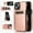 Rosegold, variant on Jiahe Cover for iPhone 14 Plus 6.7" 2022 Case,Shockproof Card Slots Kickstand Case with Flip Premium Leather Anti-scratch Protective,Black