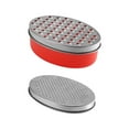 thumbnail image 4 of Cheese Grater Stainless Steel Vegetable Zester Manual Kitchen Grater with Container; Vegetable Fruit Grinder Shredder with Container, 4 of 8