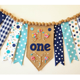 thumbnail image 4 of Adorable Fabric Banner with Polka Dot Gingham Patterns and Cookie One Decoration for First Birthday Party Backdrop Decorations Photography Props Party Supplies, 4 of 7